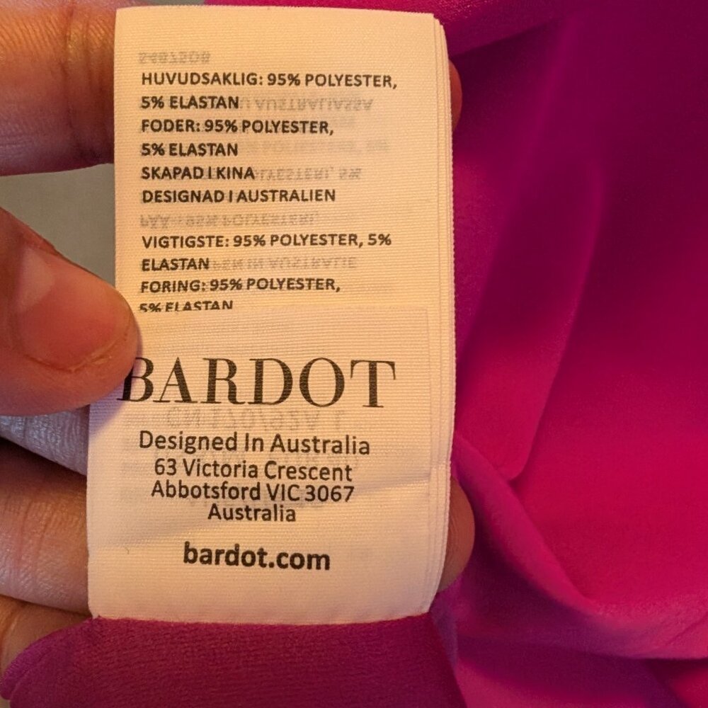 NEW w/tags Zorianna midi dress in pink shock 8/M (comes a little narrow) - Picture 5 of 11